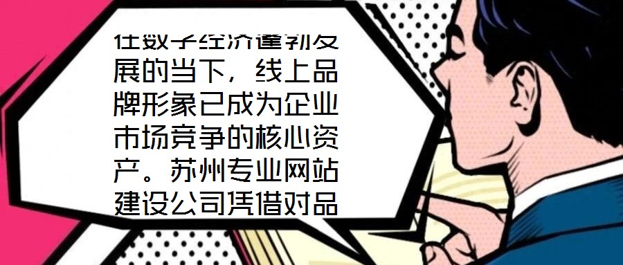 在數(shù)字經(jīng)濟蓬勃發(fā)展的當下，線上品牌形象已成為企業(yè)市場競爭的核心資產(chǎn)。蘇州專業(yè)網(wǎng)站建設公司憑借對品牌定位的深刻理解與技術實力的深度融合，通過系統(tǒng)性構(gòu)建網(wǎng)站生態(tài)體系