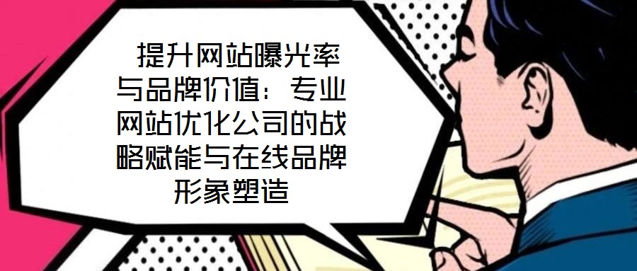  提升網(wǎng)站曝光率與品牌價值：專業(yè)網(wǎng)站優(yōu)化公司的戰(zhàn)略賦能與在線品牌形象塑造
